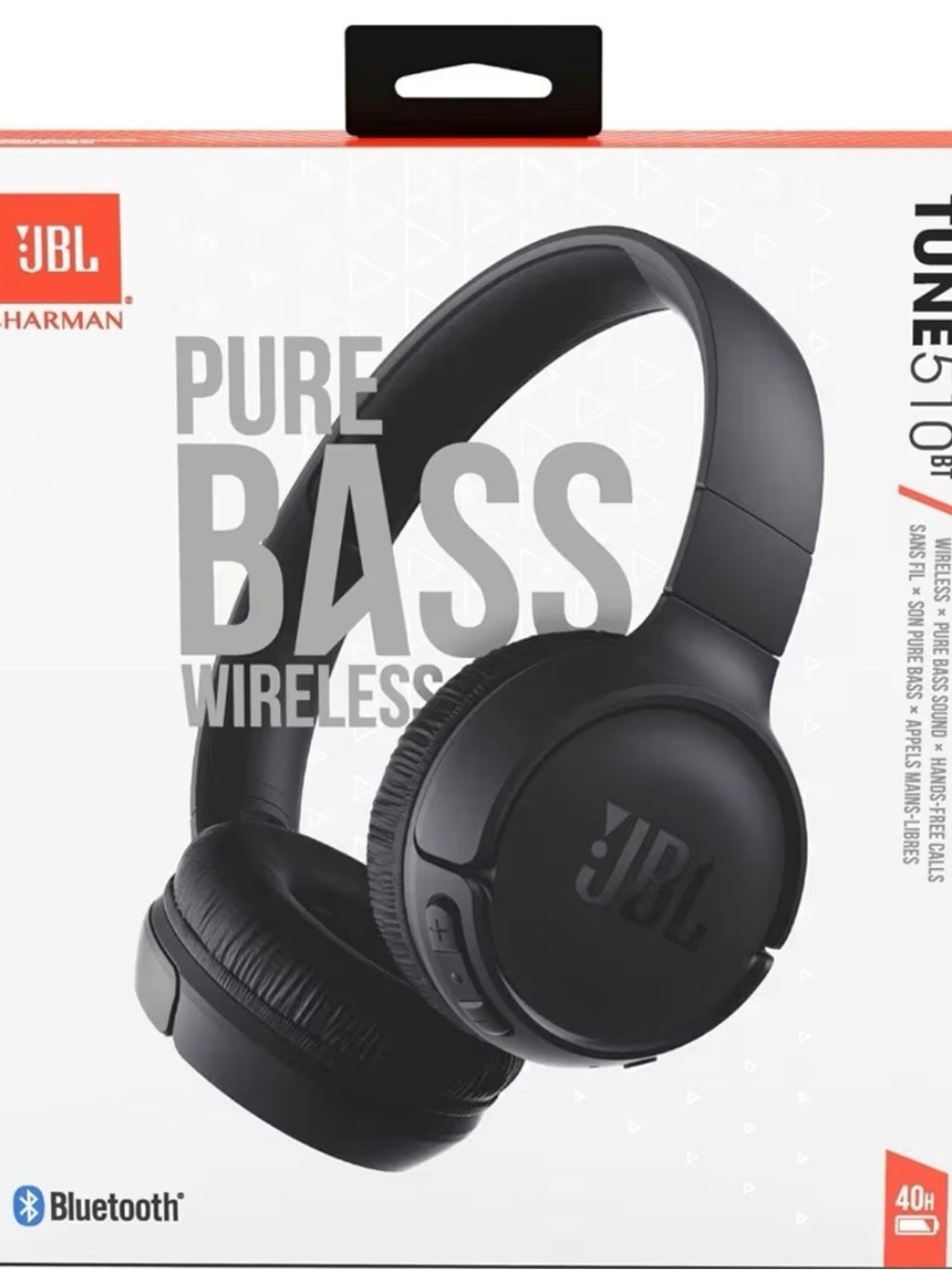 JBL Black Wireless Over‑Ear Headphones